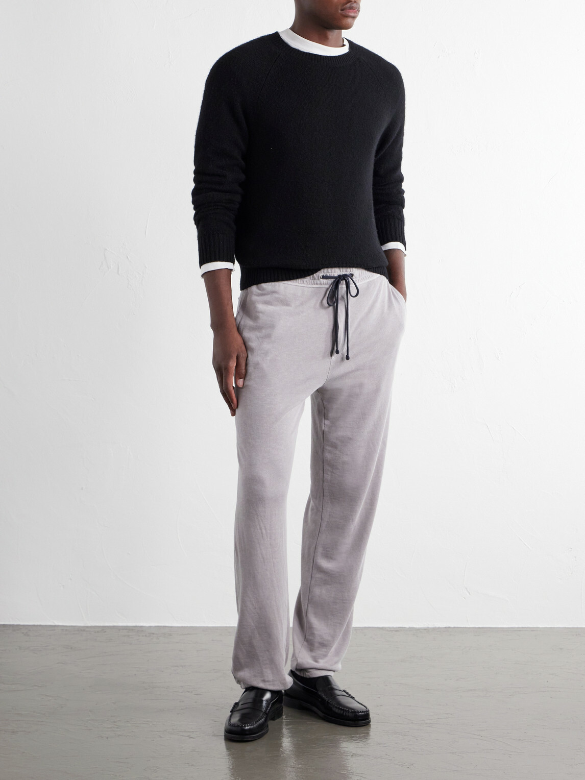 James Perse - Straight-Leg Supima Cotton-Jersey Sweatpants - Gray