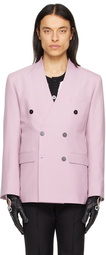 Ernest W. Baker Purple Double-Breasted Blazer