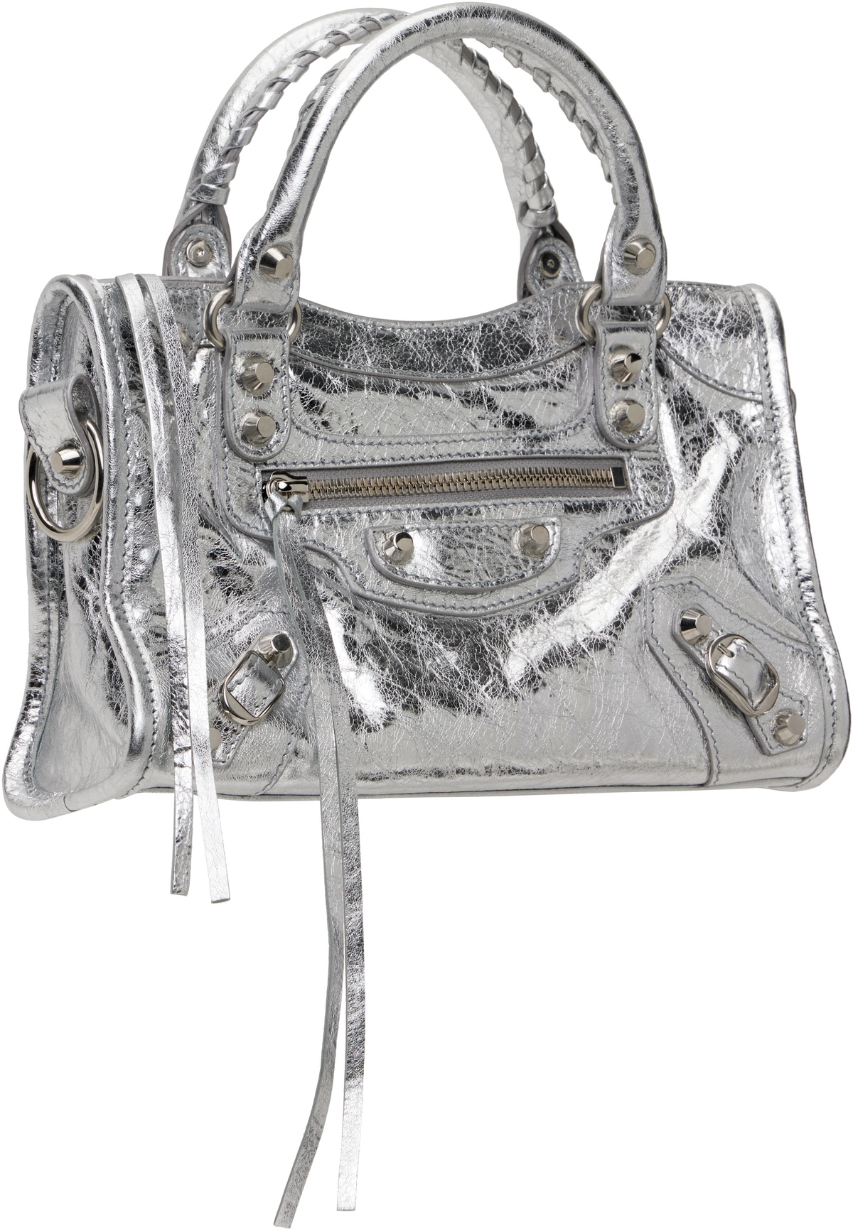 Balenciaga Silver 'Le City' Mini Bag Balenciaga