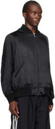 Y-3 Blue & Black JFA Edition Souvenir Reversible Bomber Jacket