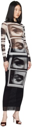 Jean Paul Gaultier Black 'The Eyes And Lips' Long Sleeve T-Shirt