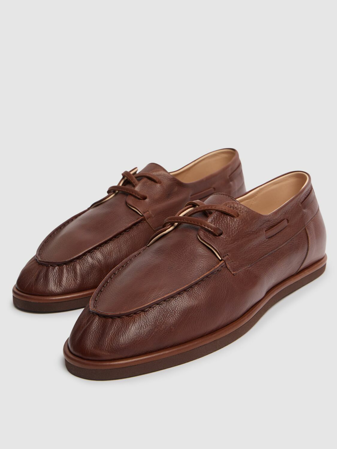 AURALEE Soft Leather Boat Shoes Auralee AURALEE Soft Leather Boat Shoes Auralee
