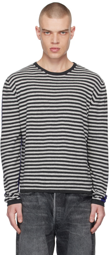 Photo: Gimaguas Gray & Black Boulder Stripe Sweater