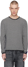 Gimaguas Gray & Black Boulder Stripe Sweater