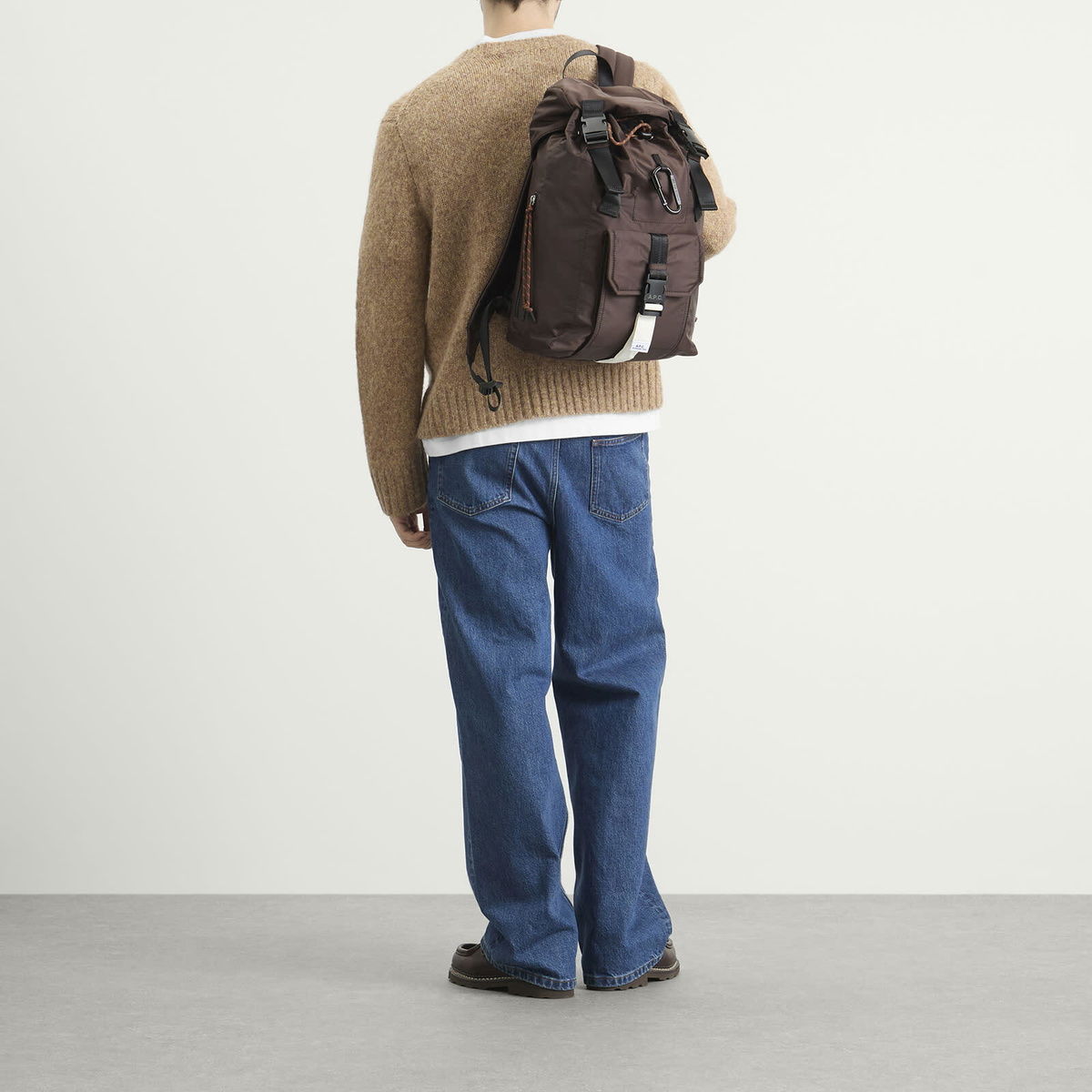 A.P.C. Men's Trek Backpack in Brown 