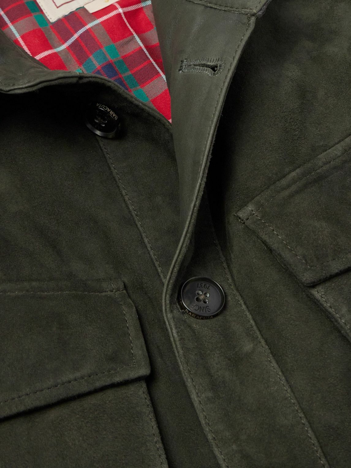 Baracuta - Jungle Suede Jacket - Green Baracuta