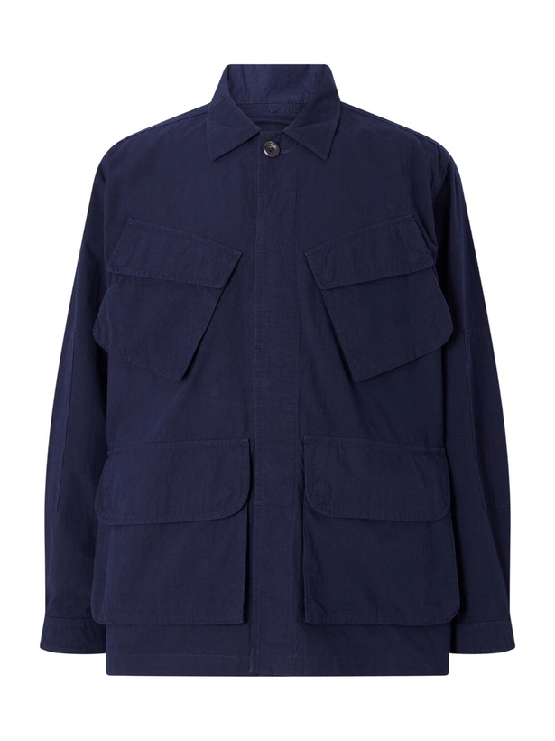 Photo: Drake's - Jungle Cotton-Ripstop Overshirt - Blue