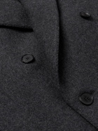 Caruso - Double-Breasted Wool and Cashmere-Blend Coat - Gray