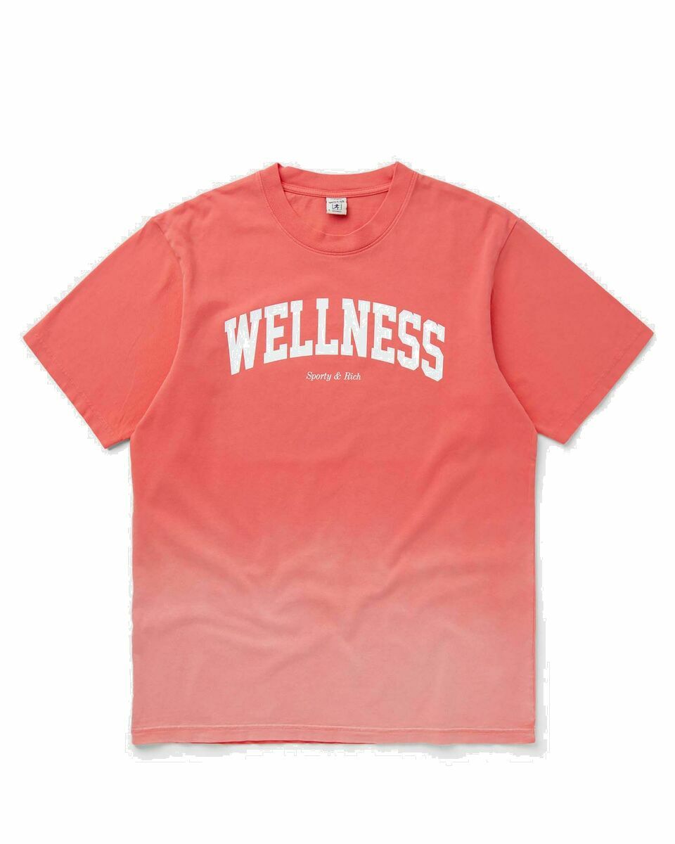 Photo: Sporty & Rich Wellness Ivy T Shirt Dip Dye Pink - Mens - Shortsleeves