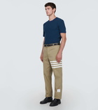 Thom Browne Striped cotton jersey T-shirt