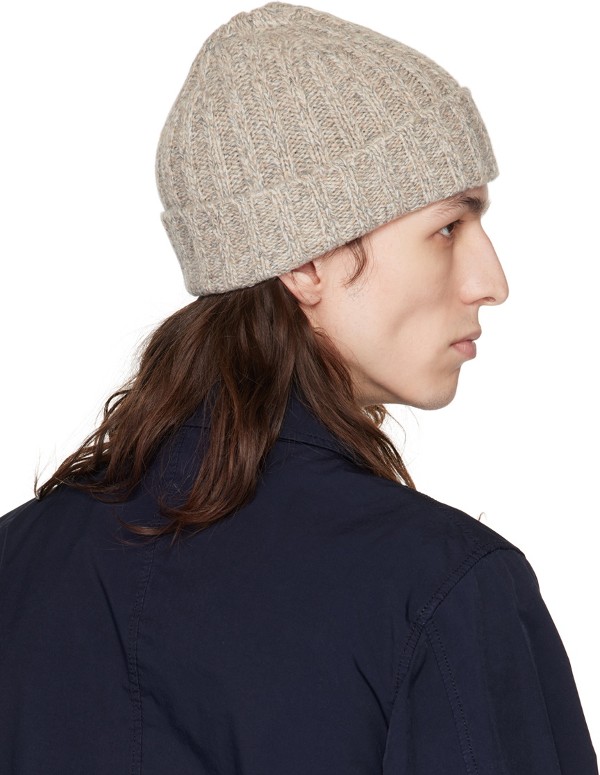ASPESI Beige Wool Beanie