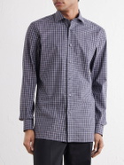 Zegna - Centoquaranta Checked Cotton-Twill Shirt - Gray