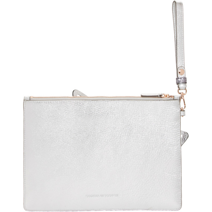 Sophia Webster Silver Flossy Glittery Butterfly Pouch Sophia Sophia Webster Silver Flossy Glittery Butterfly Pouch Sophia