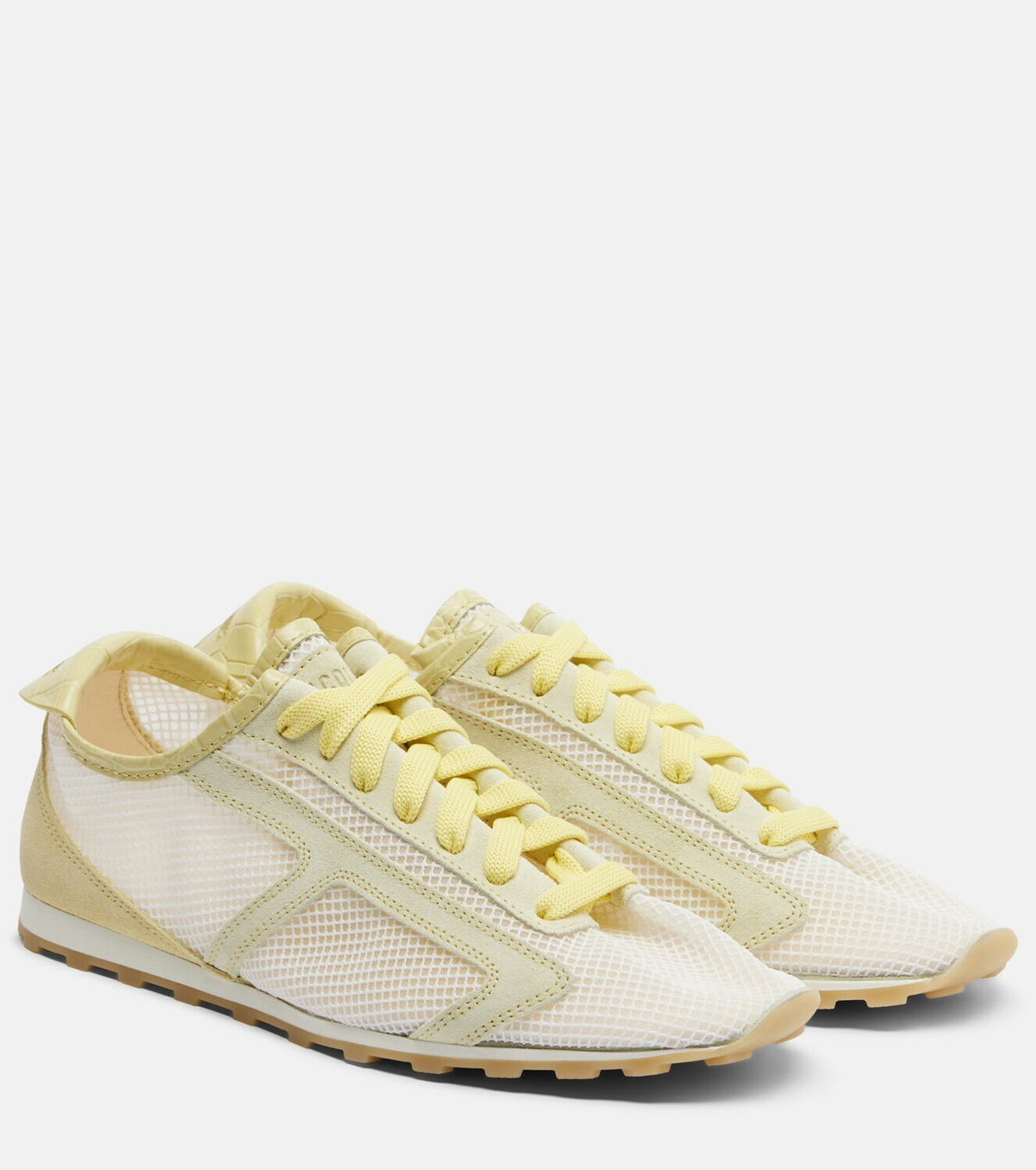 Jacquemus Tennis leather-trimmed sneakers