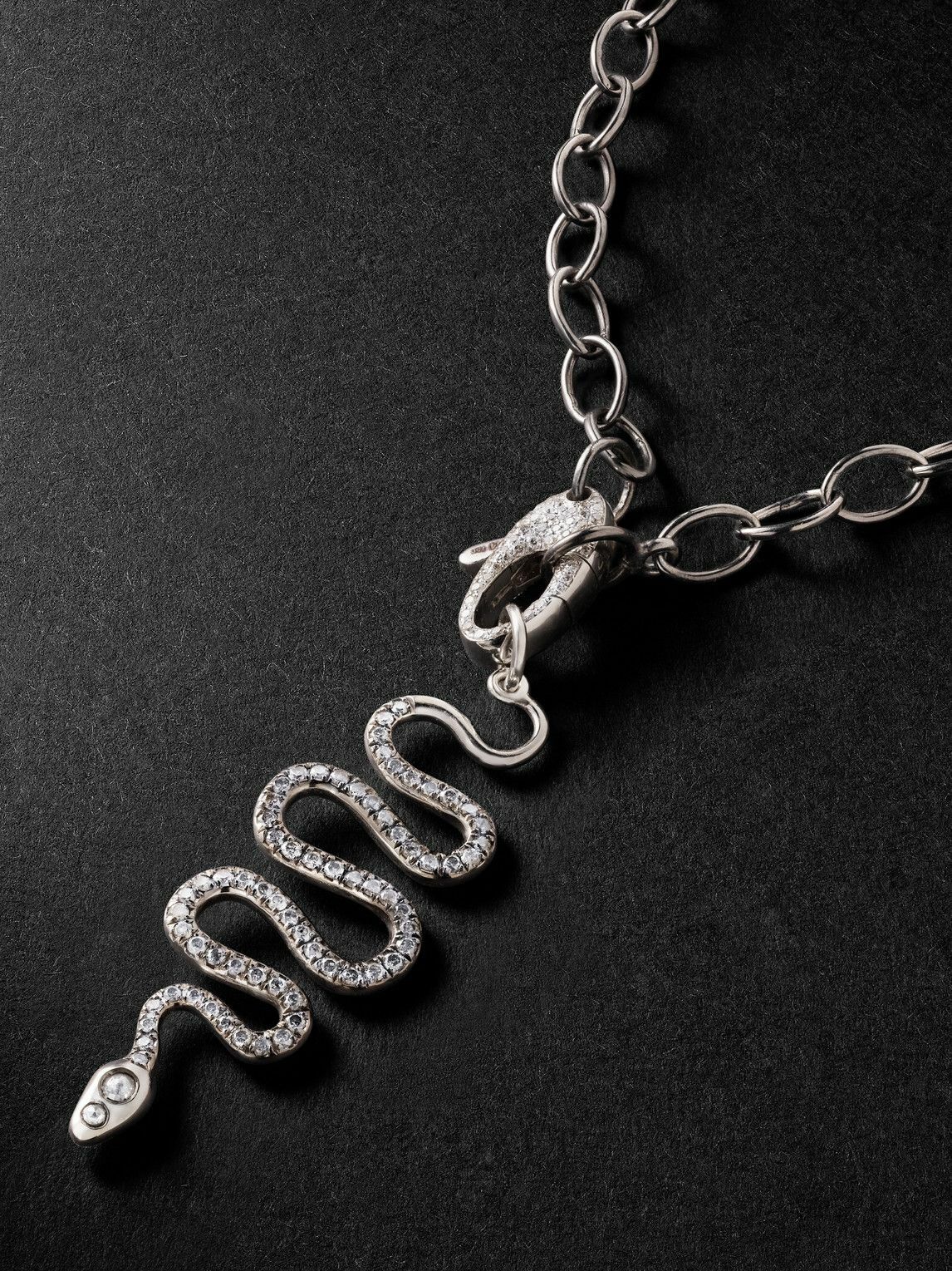 Ileana Makri - White Gold Diamond Necklace