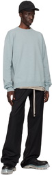 Rick Owens Blue Porterville Crewneck Sweater