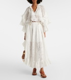 Zimmermann Daylight ruffled cotton-blend maxi skirt