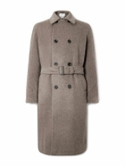 Oliver Spencer - Double-Breasted Recycled Wool-Blend Coat - Brown