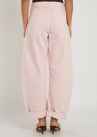 Frame The Bubble Barrel-leg Jeans Pink