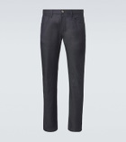 Giorgio Armani Cotton and silk-blend straight jeans