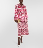 Dolce&Gabbana Printed silk twill pyjama shirt
