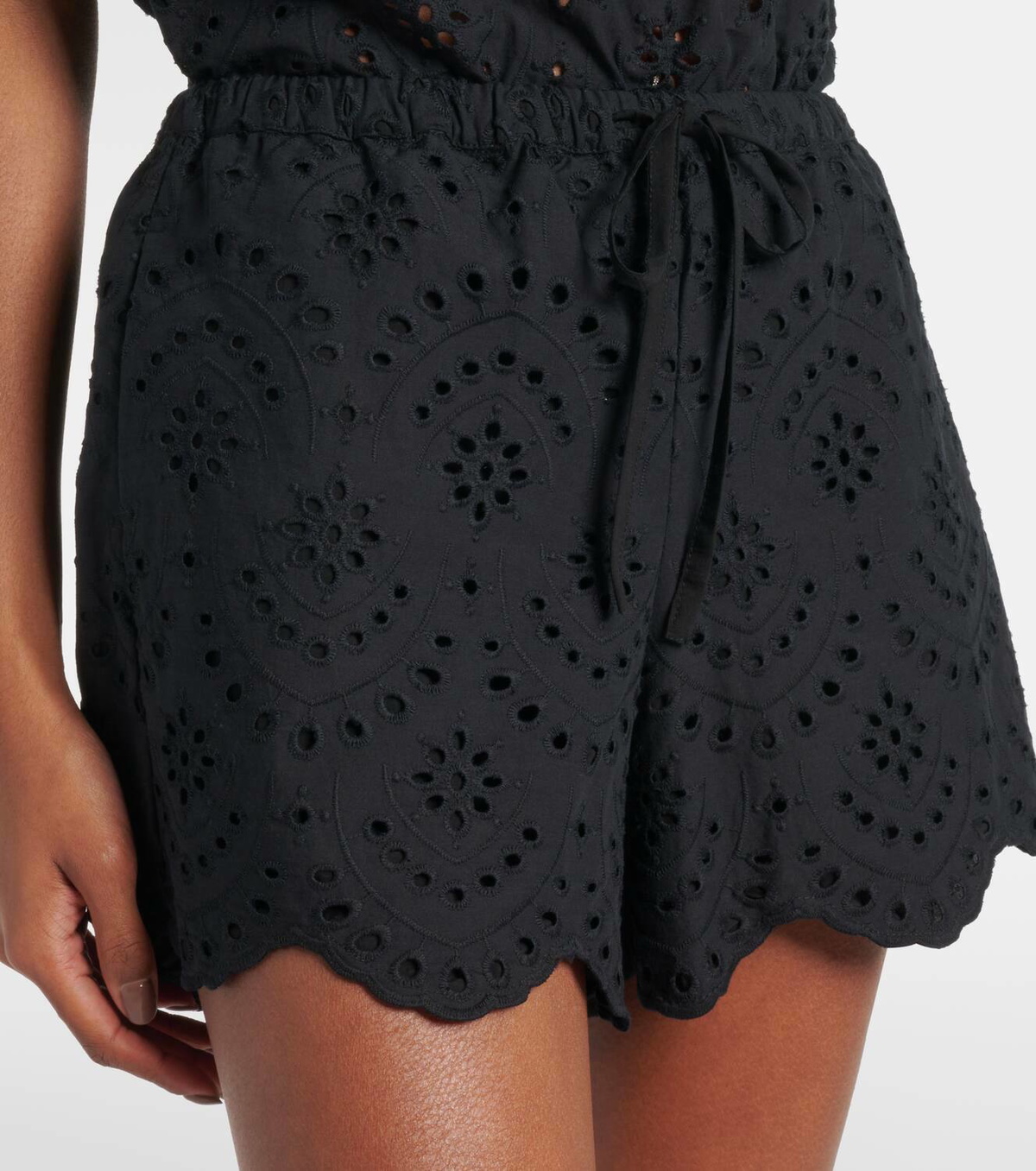 Poupette St Barth Cruse broderie anglaise cotton shorts