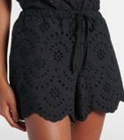 Poupette St Barth Cruse broderie anglaise cotton shorts