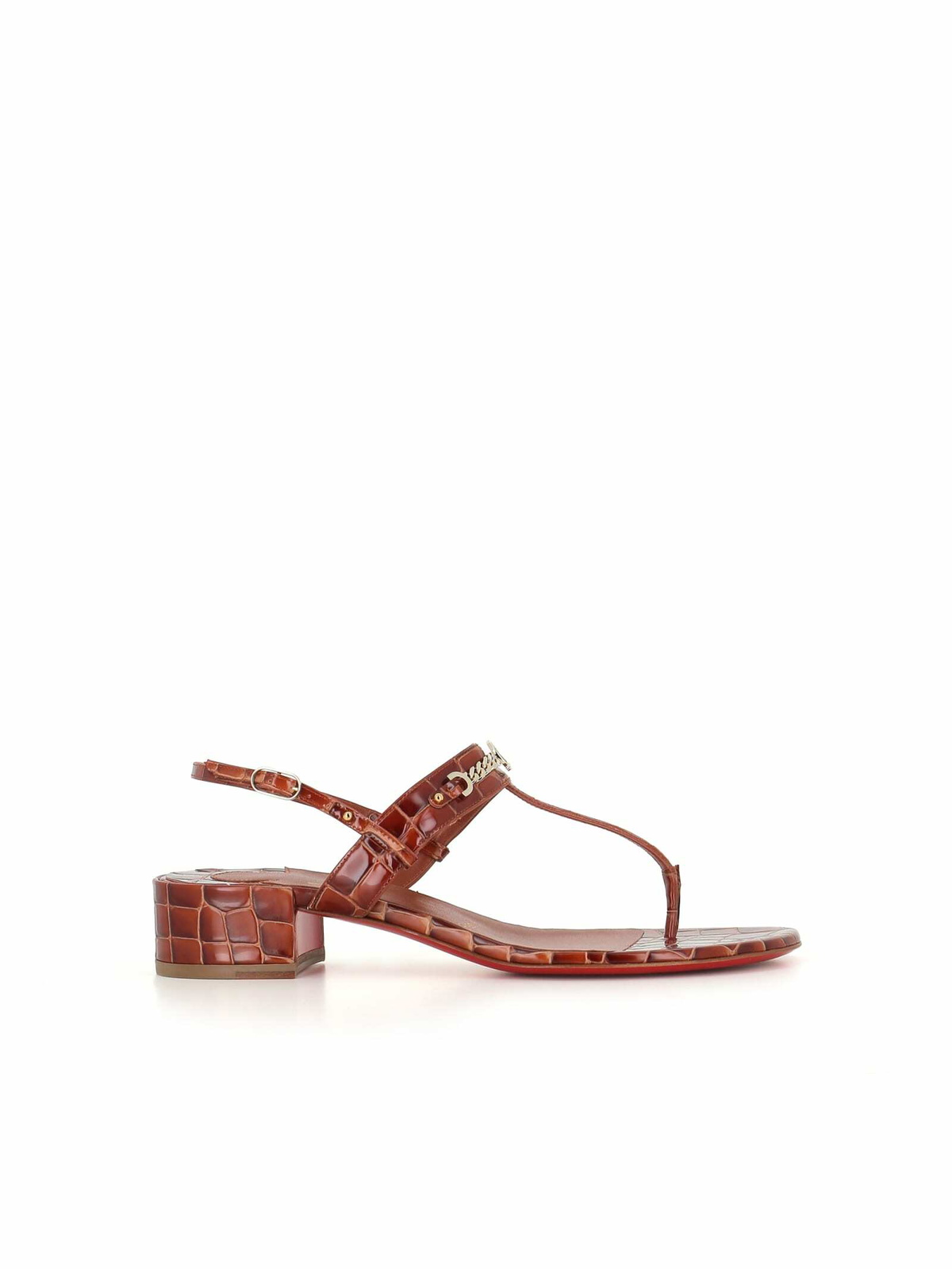 Christian Louboutin CL animal-print leather bracelet