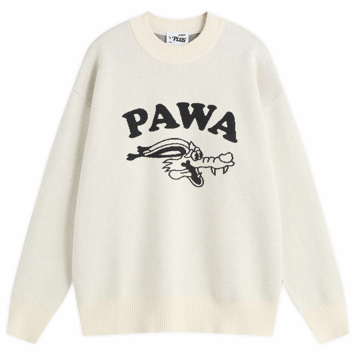 Pawa Speed Sports Men's Doggo Knit Sweater in Cream