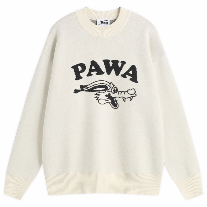 Photo: Pawa Speed Sports Men's Doggo Knit Sweater in Cream