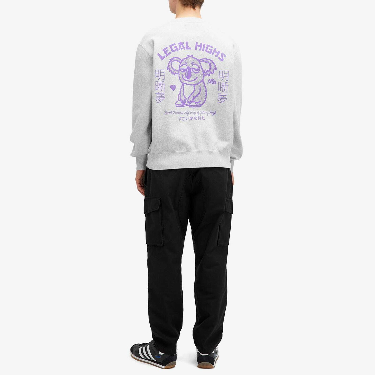Edwin Men's Legal Highs Crew Sweatshirt in Grey Marl