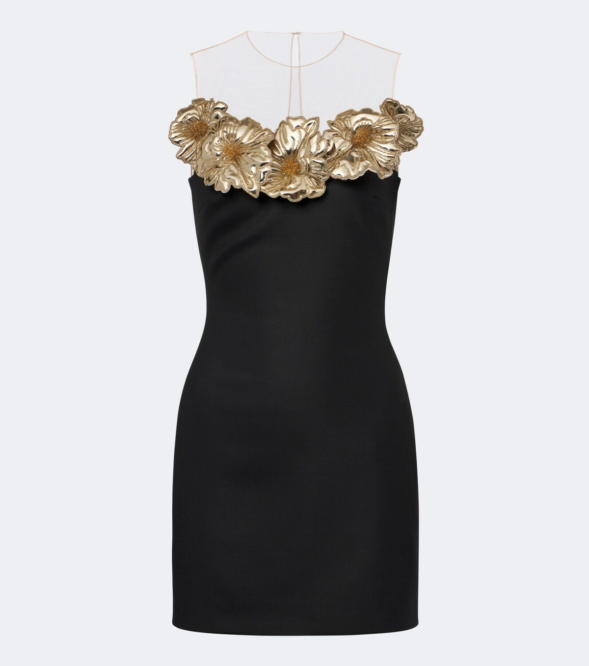 David Koma Embellished floral-appliqué minidress