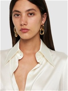 RABANNE Xl Double Link Earrings with Crystal