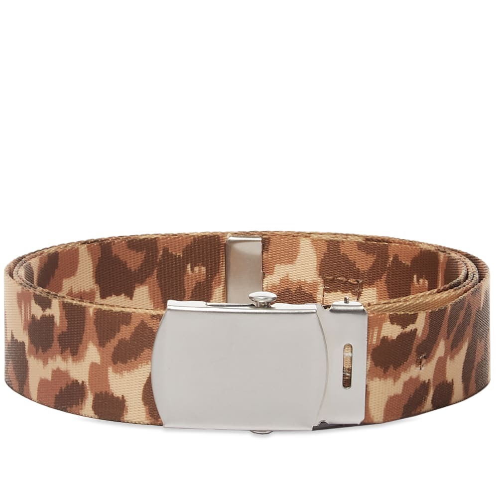 Acne Studios Ayani Leopard Webbing Face Belt Acne Studios