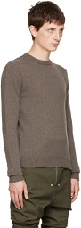 Rick Owens Gray Rotten Sweater