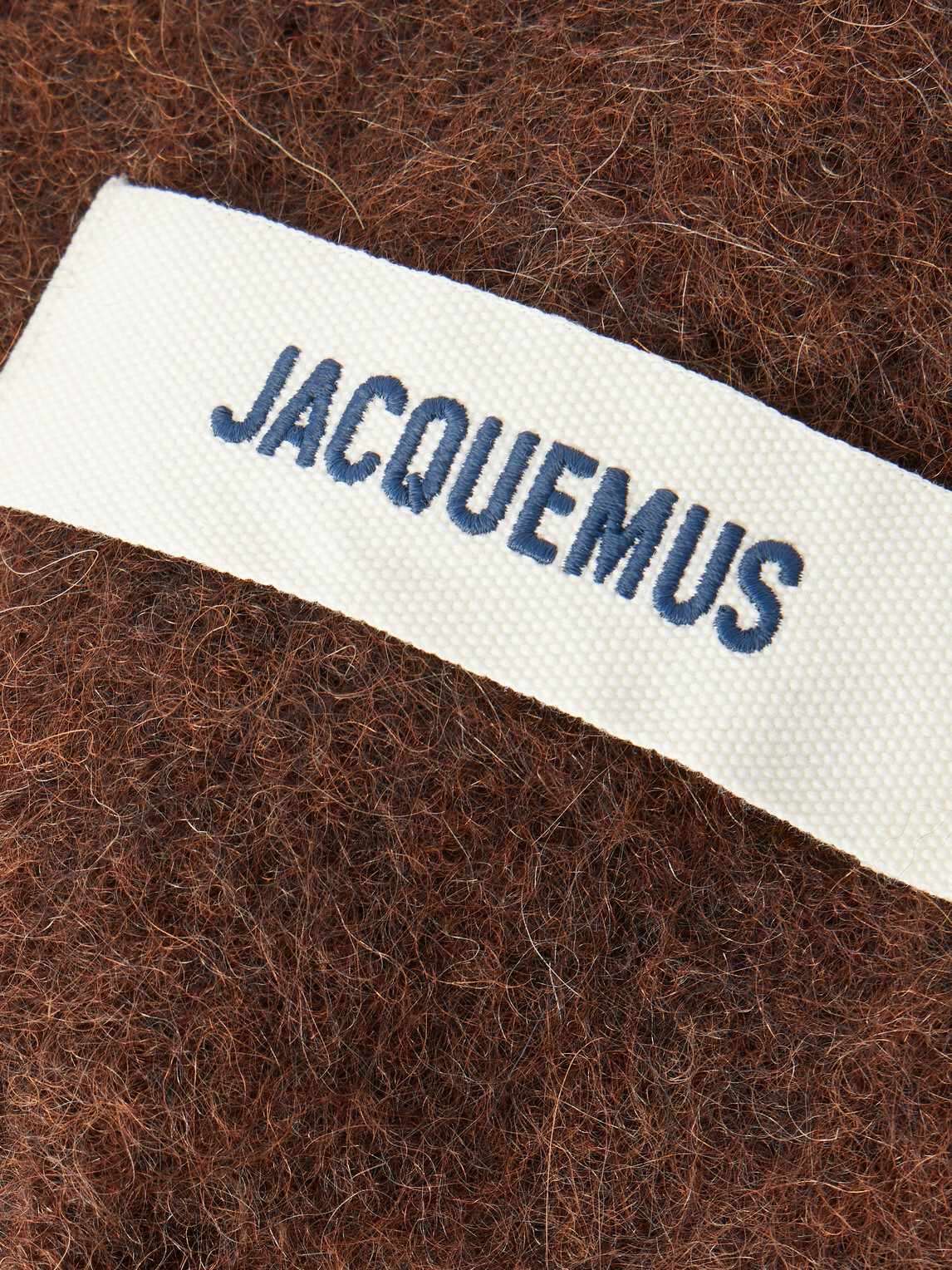Jacquemus - Logo-Appliquéd Fringed Woven Scarf - Brown
