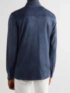 Loro Piana - Suede Shirt Jacket - Blue