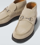 Gucci Horsebit suede desert boots