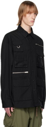 mastermind WORLD Black Multi Pockets Shirt