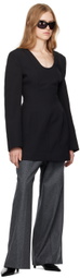 Carven Black Tailored Minidress