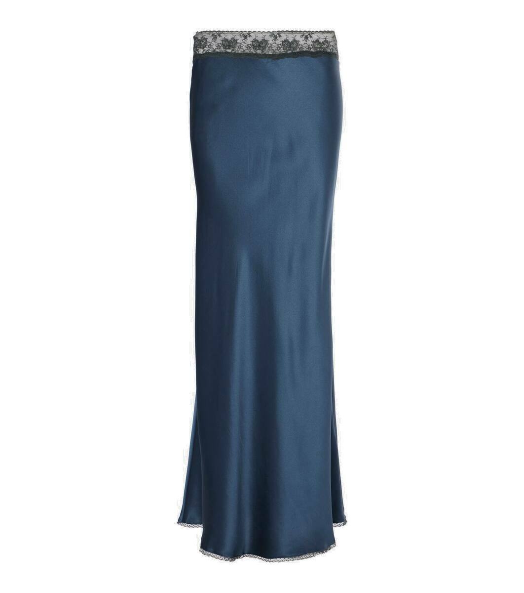 Aureline Silk Lace Maxi Skirt