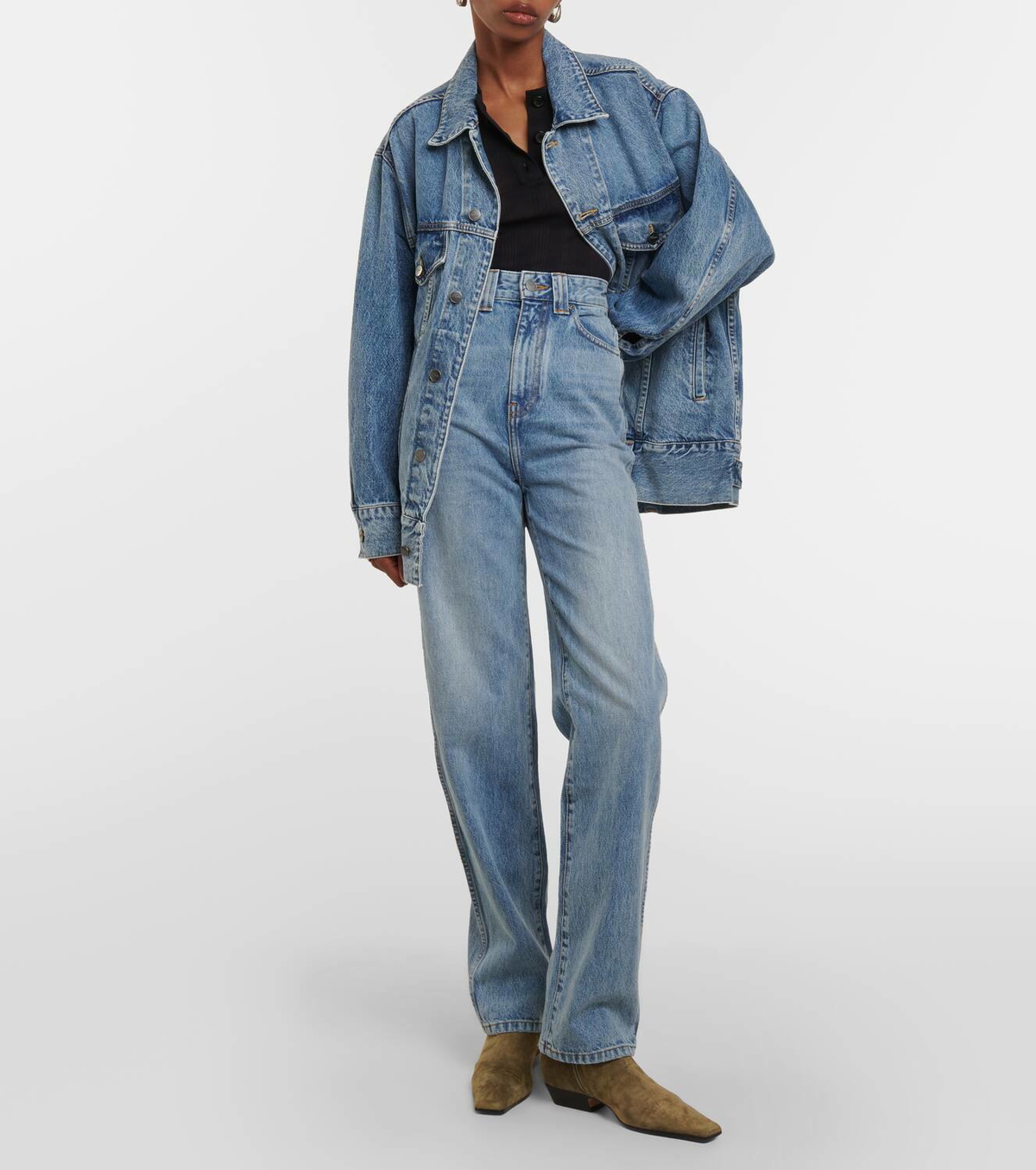 Khaite Albi high-rise straight jeans Khaite