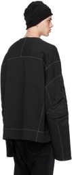 NICOLAS ANDREAS TARALIS Black Paneled Sweatshirt