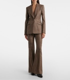 Gabriela Hearst Leiva houndstooth wool and silk blazer