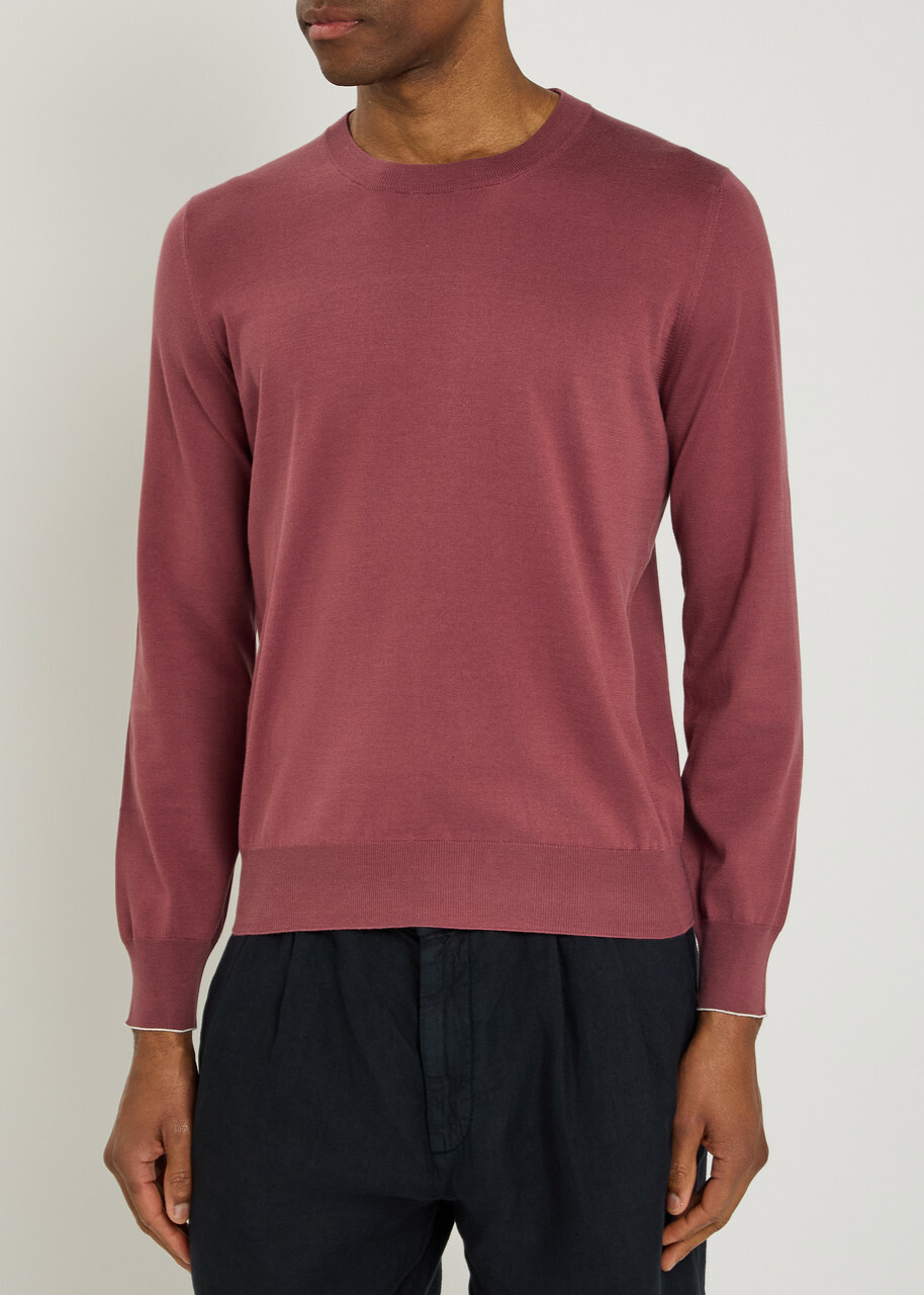 Brunello Cucinelli Fine-knit Cotton T-shirt Coral