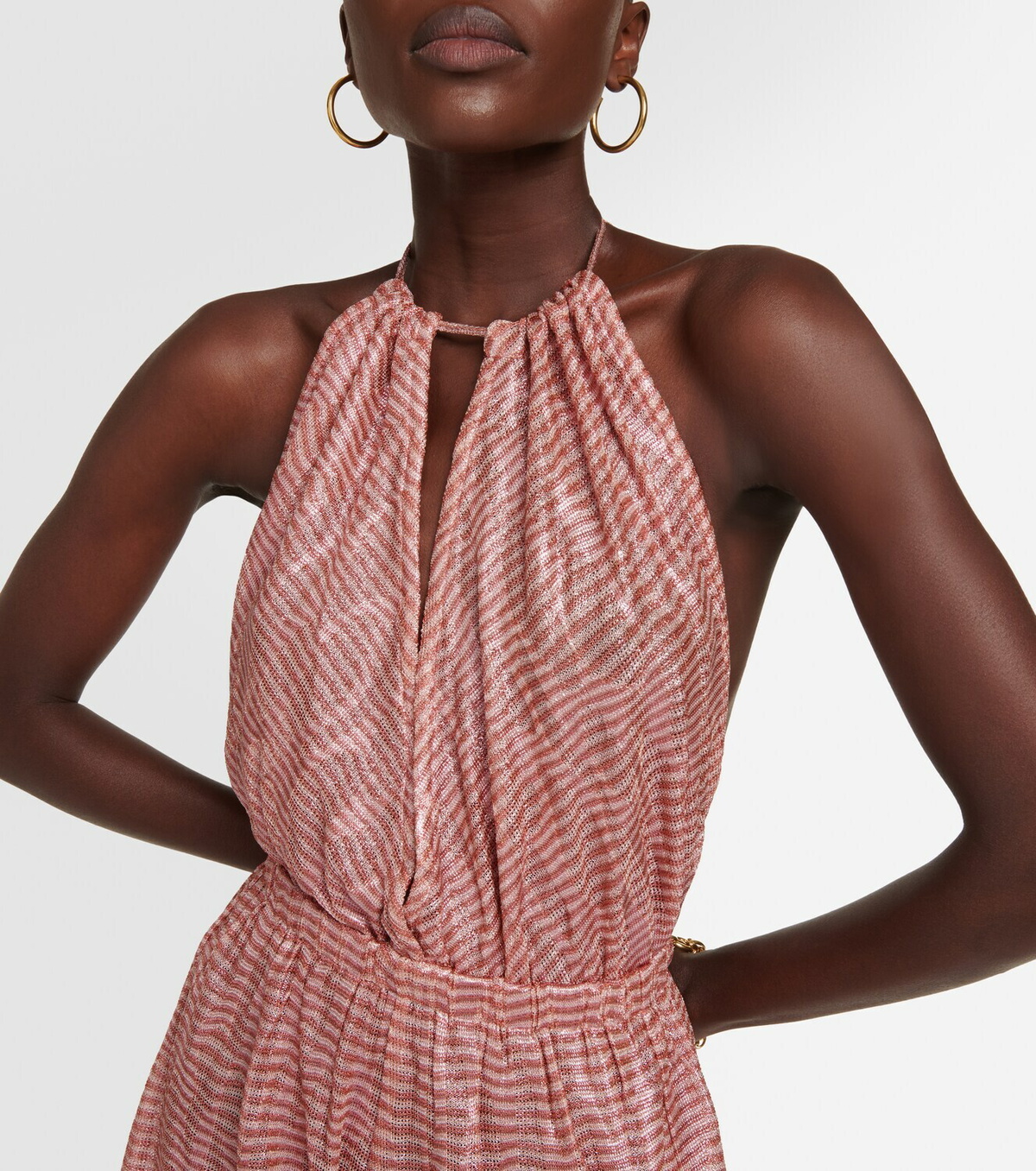 Missoni Mare Jacquard halterneck playsuit