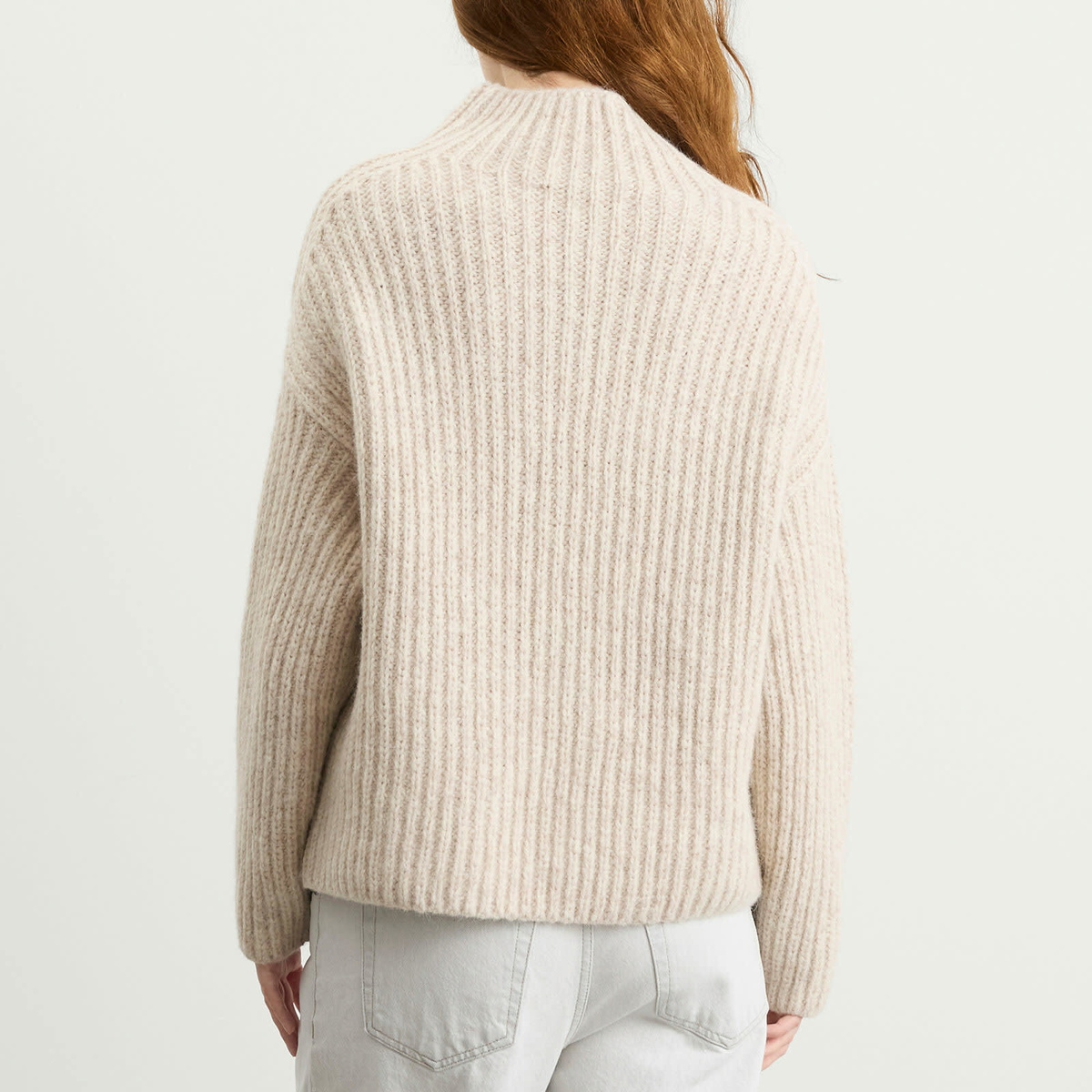 Closed Women's High Neck Sweatshirt in Slit Grey