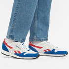 Reebok Men's Classic Leather Sneakers in Vector Blue/White/Red