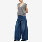 Weekend by Max Mara Women's Knitted Waistcoat Vest in Medium Grey