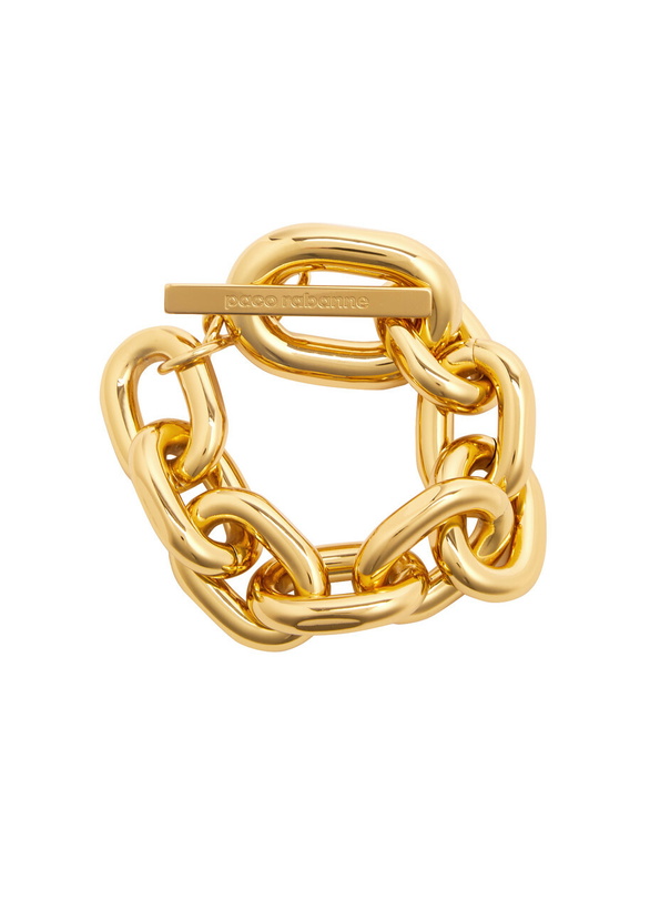 Photo: Rabanne XL Link Chain Bracelet - Gold - One Size